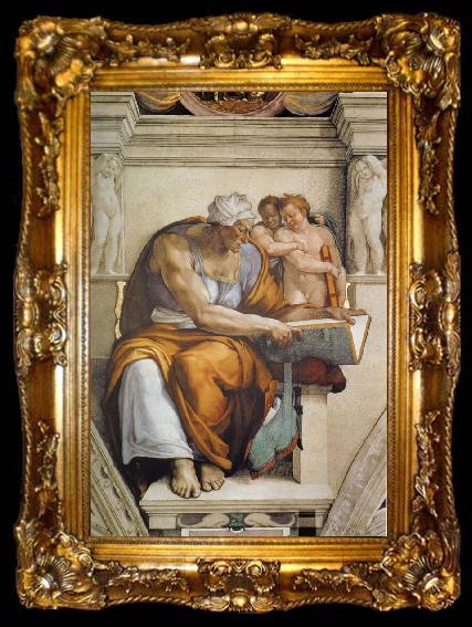 framed  Michelangelo Buonarroti Cumaean Sibyl, ta009-2